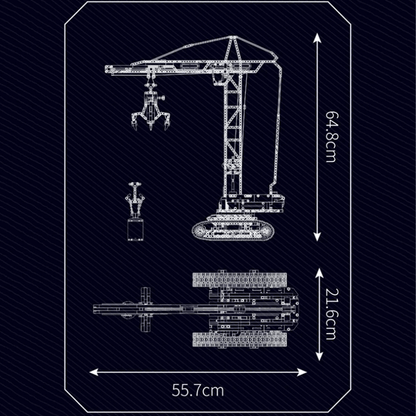 Urban Construction Crane Remote Control | 1730pcs