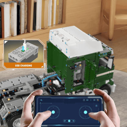 70s Cabover Truck Remote Control | 2180pcs