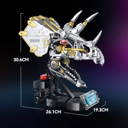 Cyber Triceratops Head | 928pcs