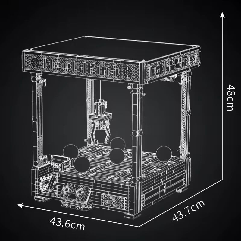 Light-Up Claw Arcade Machine | 2921pcs