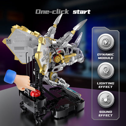 Cyber Triceratops Head | 928pcs