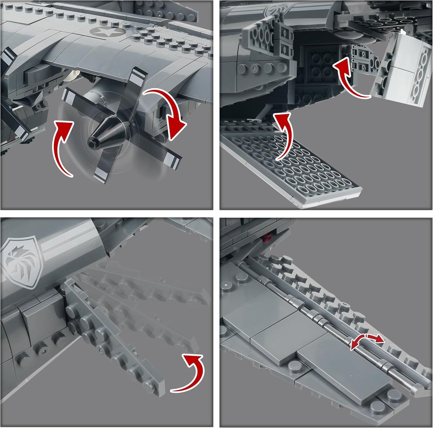 AC-130 Hercules Gunship Aircraft | 1713pcs