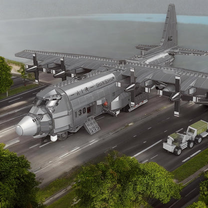 AC-130 Hercules Gunship Aircraft | 1713pcs