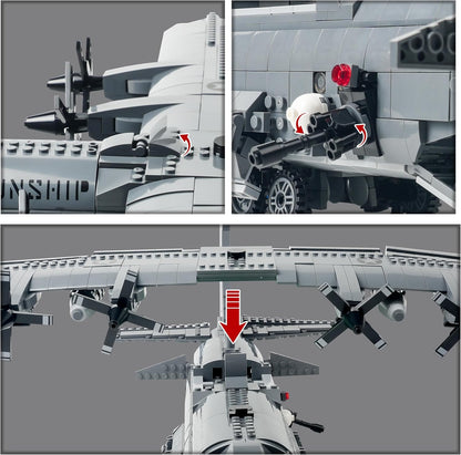 AC-130 Hercules Gunship Aircraft | 1713pcs