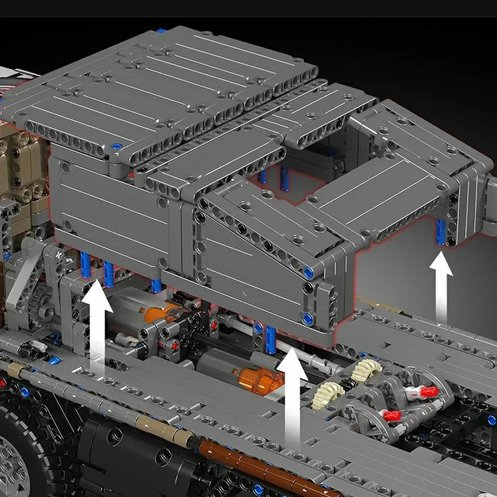 8x8 Desert Heavy Hauler | 3594pcs