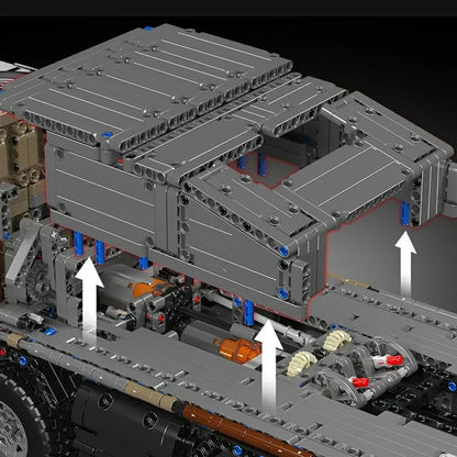 8x8 Desert Heavy Hauler | 3594pcs