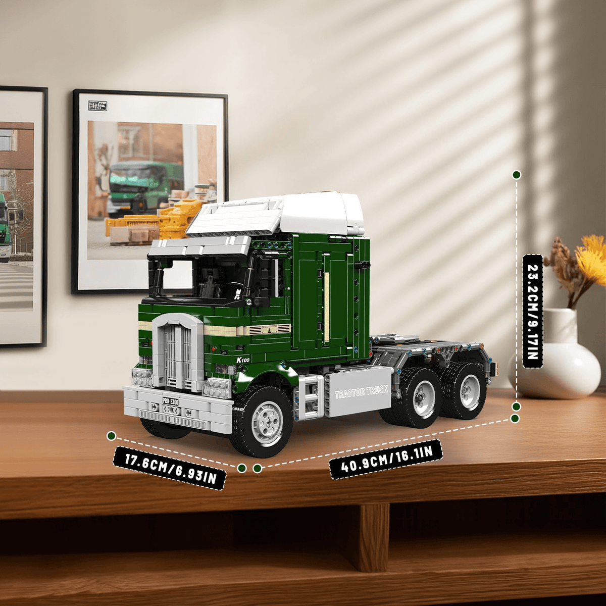 70s Cabover Truck Remote Control | 2180pcs