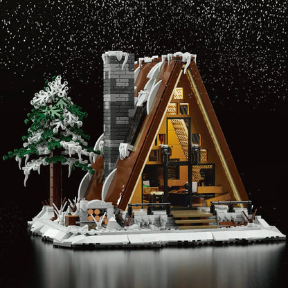 A-Frame Snow Cabin | 1508pcs