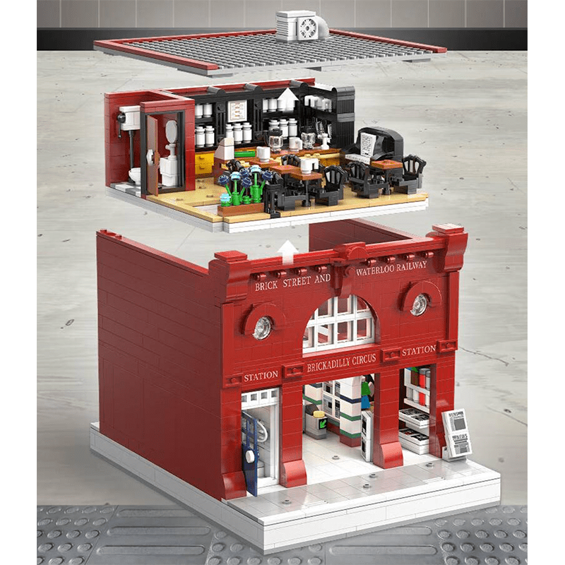 Brickadilly Circus London Station | 1835pcs