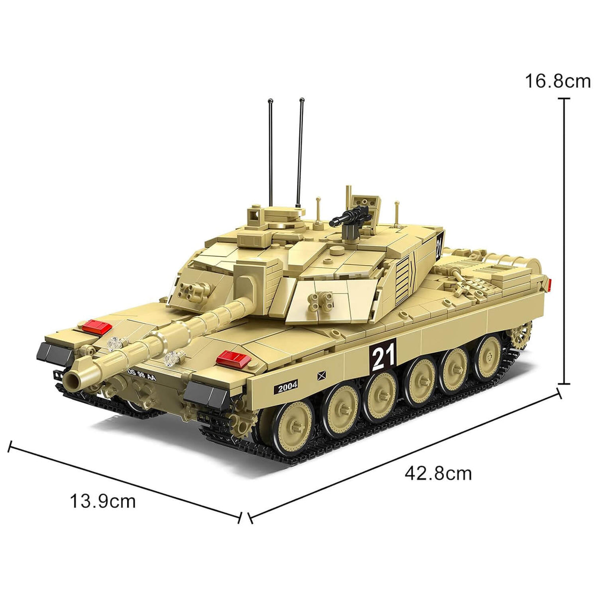 Challenger 2 Battle Tank RC | 1126pcs
