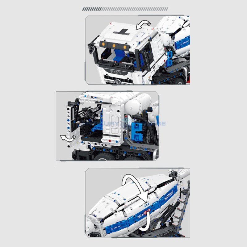 Concrete Mixer Truck | 2432pcs