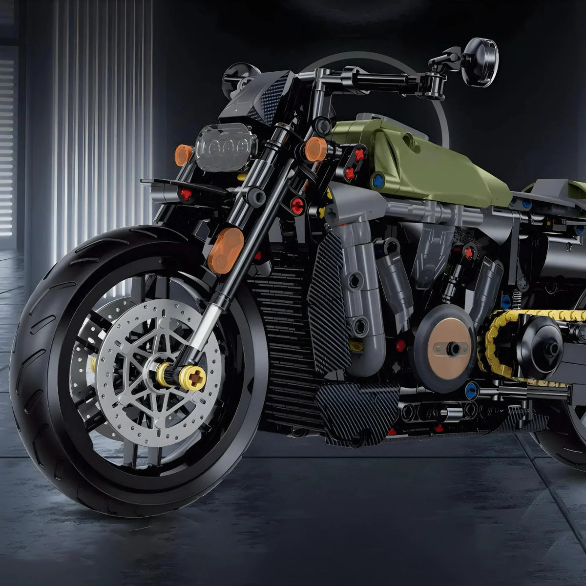 Custom V-Twin Chopper | 634pcs