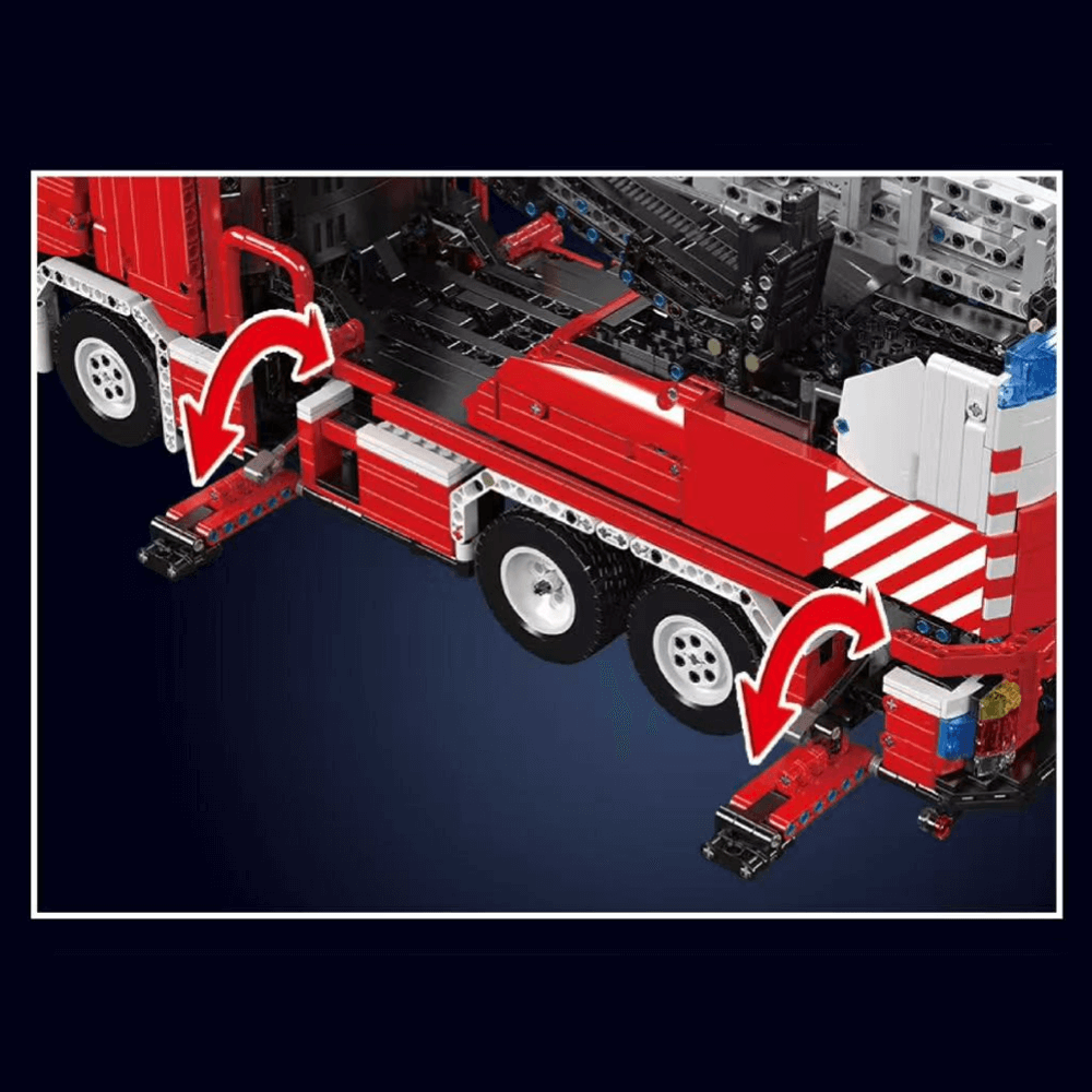 Fire Rescue Ladder Truck | 4885pcs