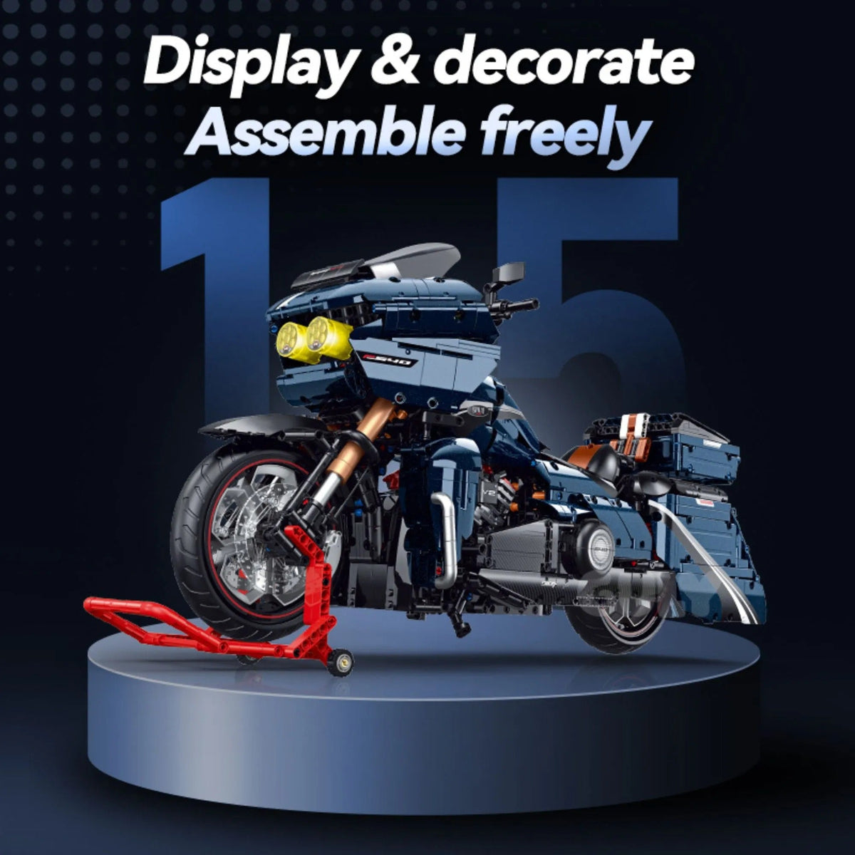 Harley Highway Road Glide Dual-Light | 2410 Pcs