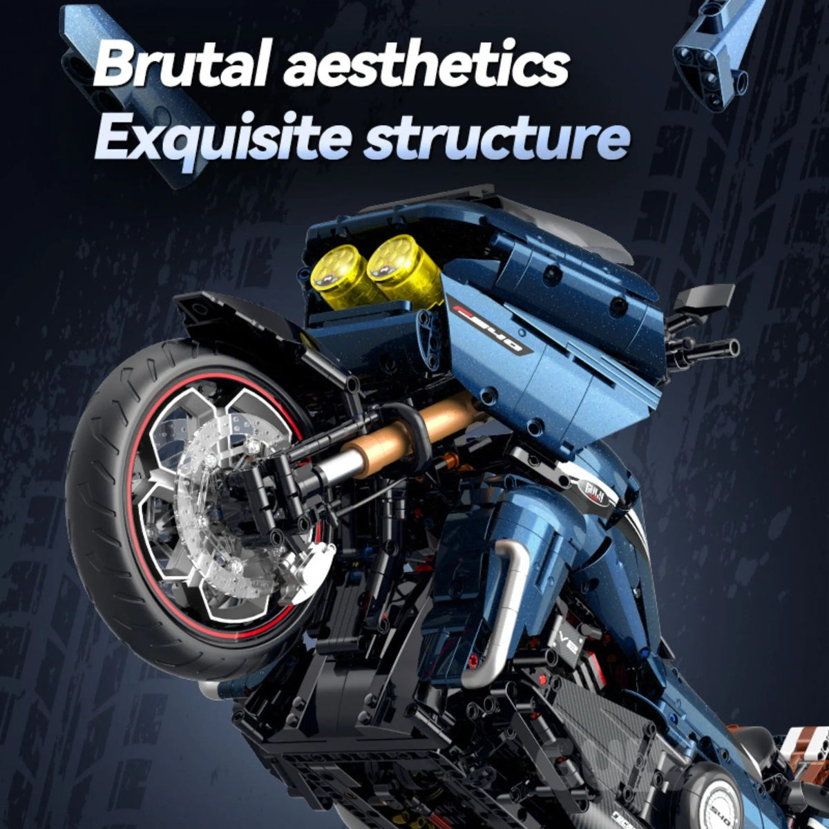 Harley Highway Road Glide Dual-Light | 2410 Pcs