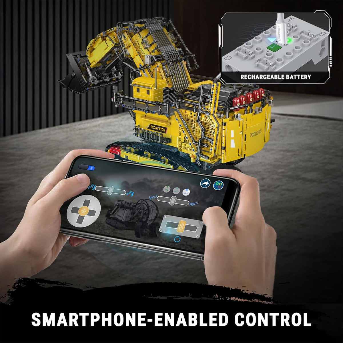Heavy-Duty RC Excavator | 4766pcs