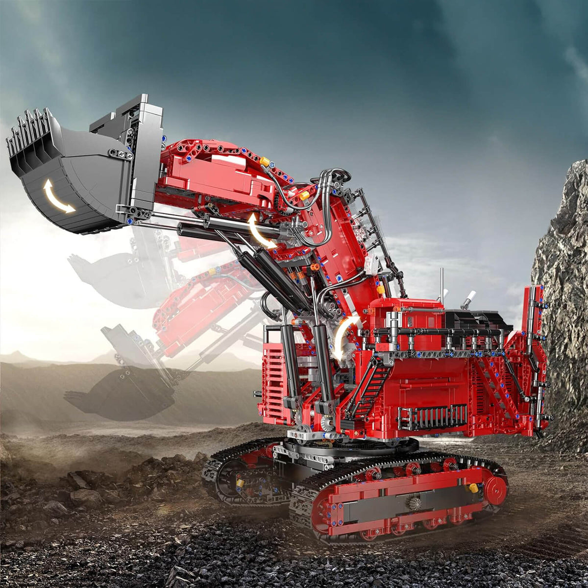 Heavy-Duty RC Excavator | 4766pcs