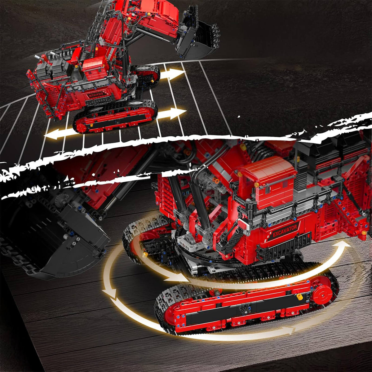 Heavy-Duty RC Excavator | 4766pcs