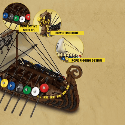 Legendary Viking Longship | 2546pcs