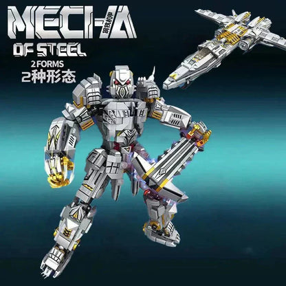 Mecha Of Steel Mech Megatron Transformer Robot Bricks Toy | 1106pcs