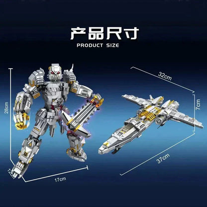 Mecha Of Steel Mech Megatron Transformer Robot Bricks Toy | 1106pcs