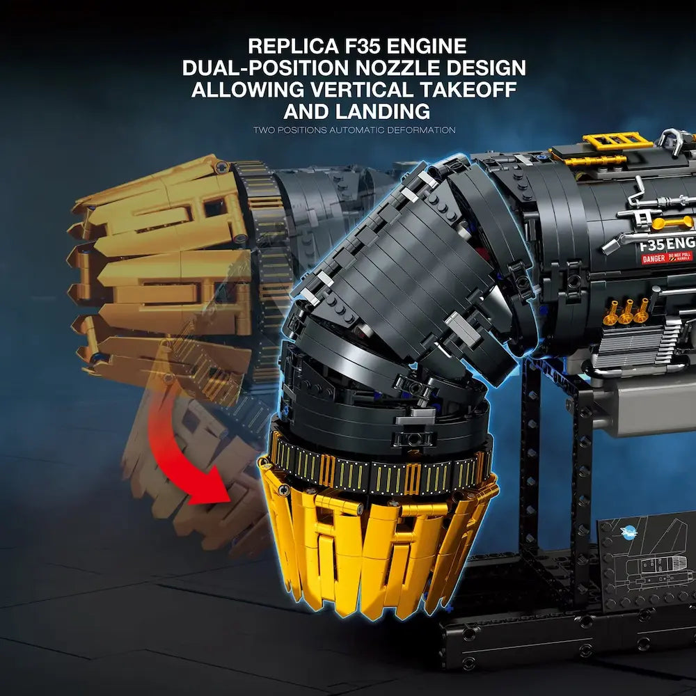 Motorised F35 Turbine Engine | 1811pcs