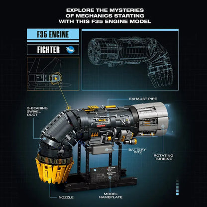 Motorised F35 Turbine Engine | 1811pcs