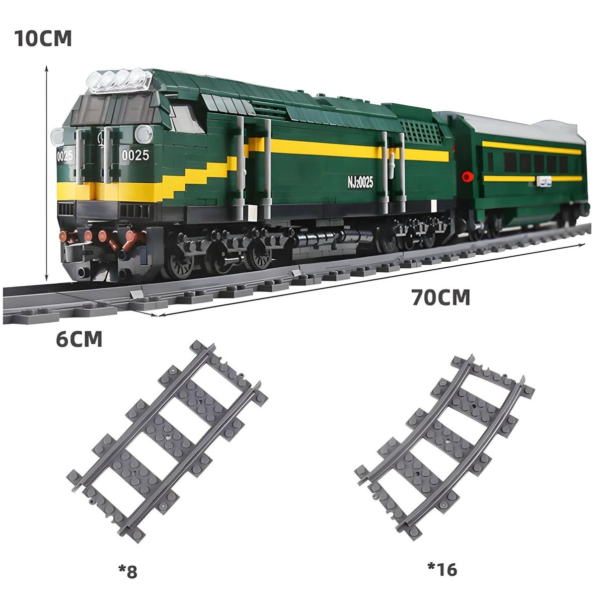 Motorized Diesel Locomotive | 2085pcs