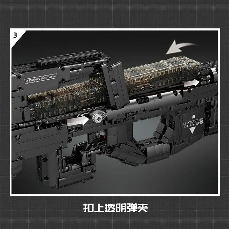 Motorized P90 SMG | 1589pcs