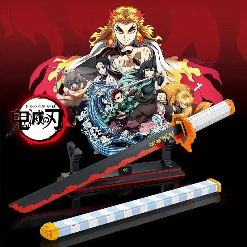 Movie Demon Slayer Nichirin Sword Bricks Toy | 790pcs
