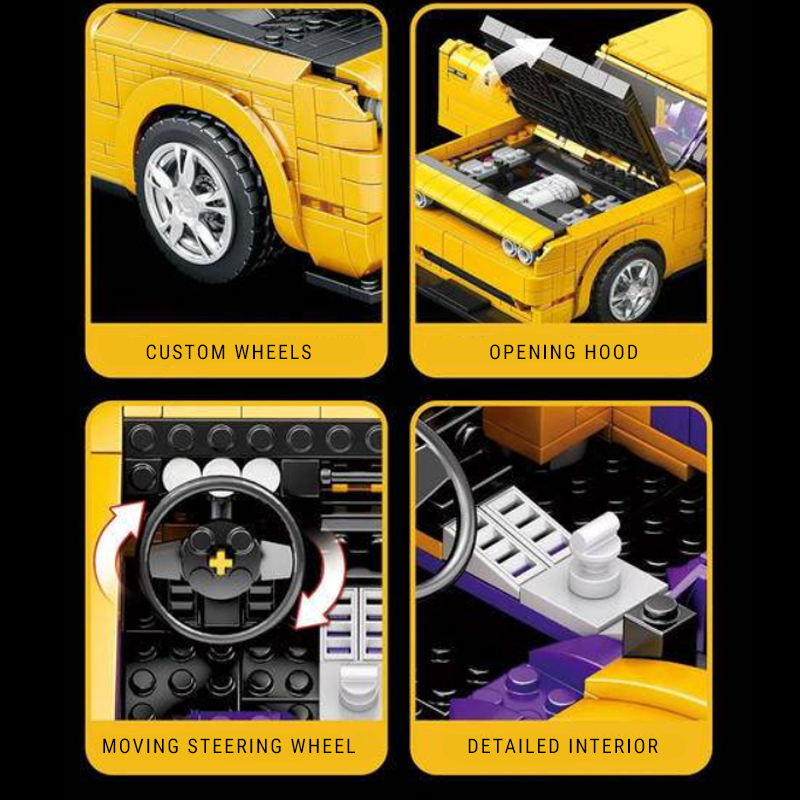 Powerful American Muscle Car | 1739pcs
