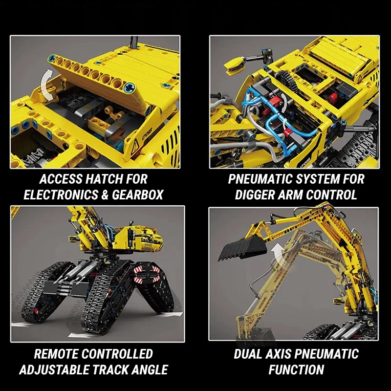 RC Morphing Excavator | 2236pcs