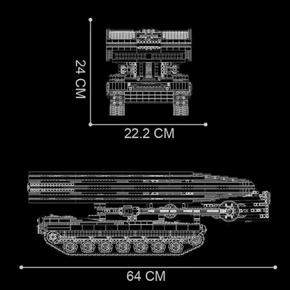 Remote Controlled Abrams Bridge Layer | 2387pcs