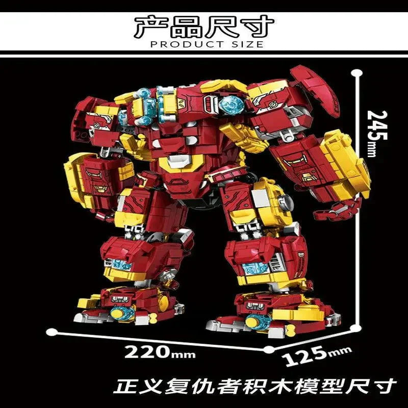 Super Heroes Marvel Iron Hero Warrior Robot Bricks Toy | 1852pcs