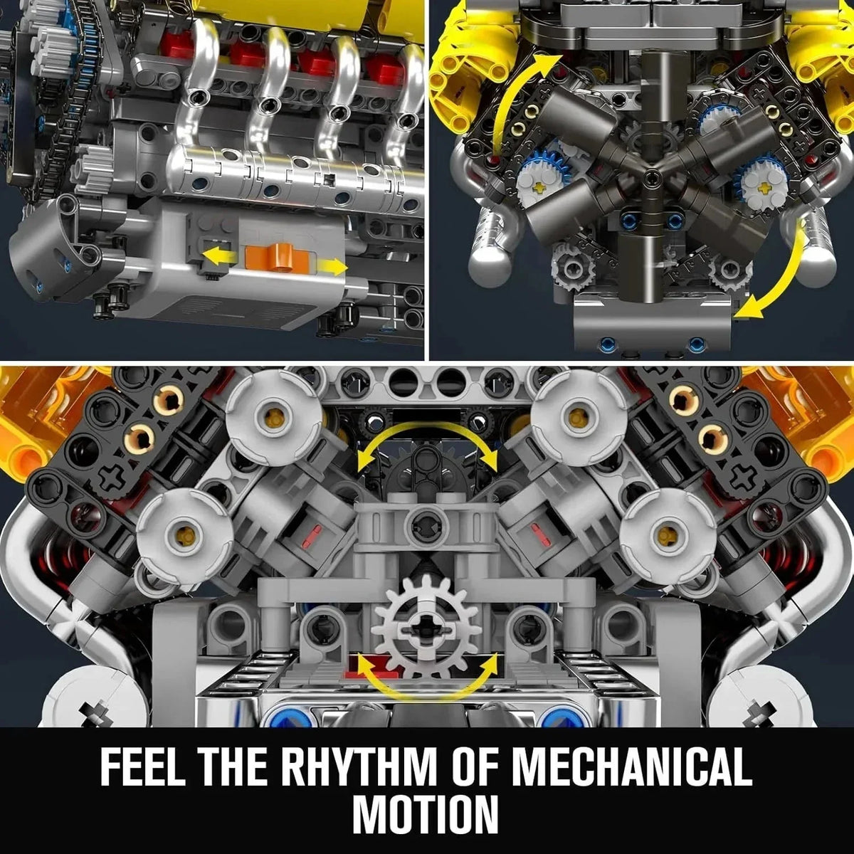 Supercar V12 Engine & Transmission | 1260pcs
