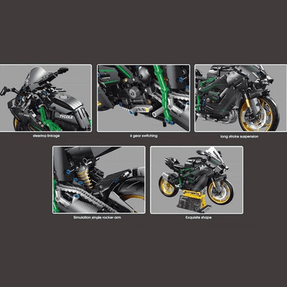 Supercharged Track Superbike | 1858pcs