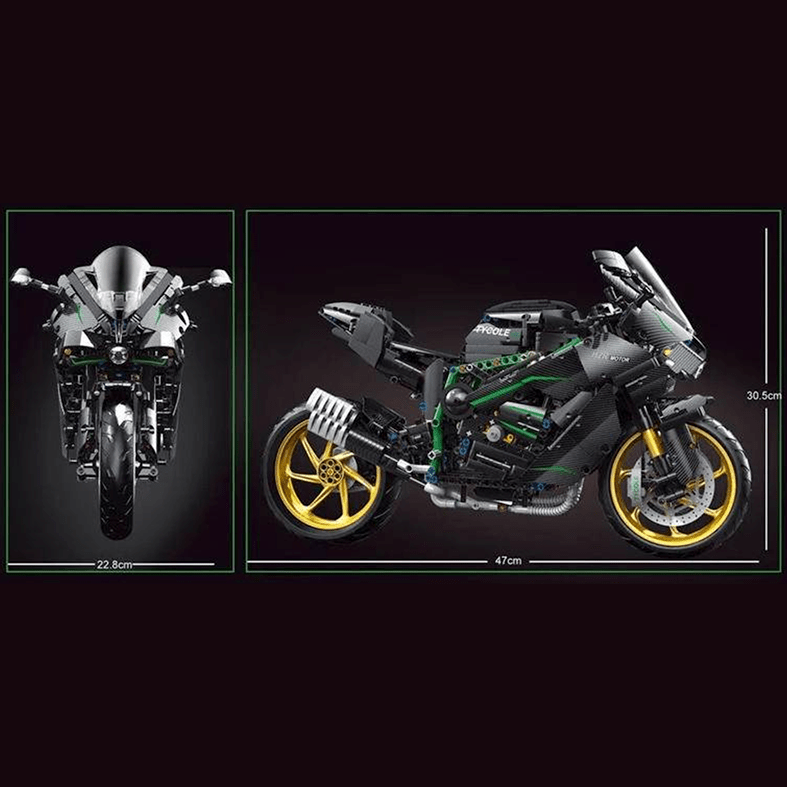 Supercharged Track Superbike | 1858pcs