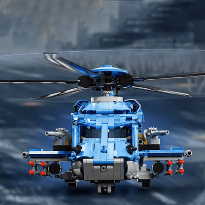 Tactical Gunship Helicopter | 1710pcs