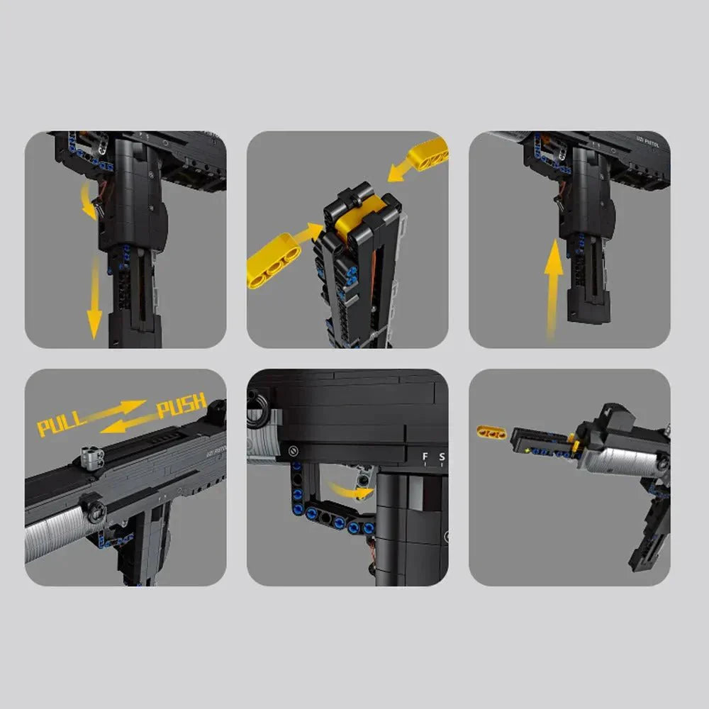 Tech UZI Sub Machine | 972pcs