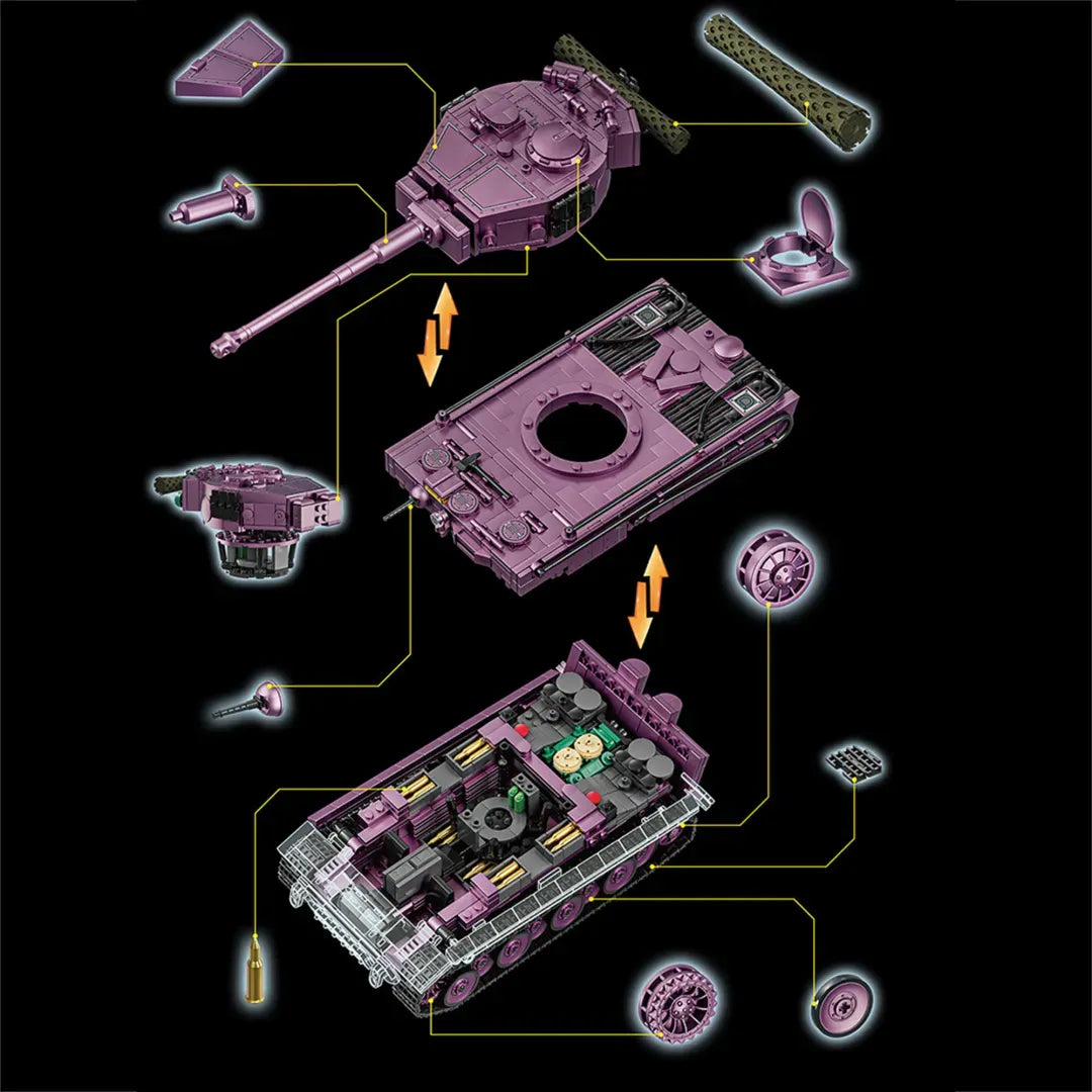 The Tiger Heavy Tank | 1668pcs