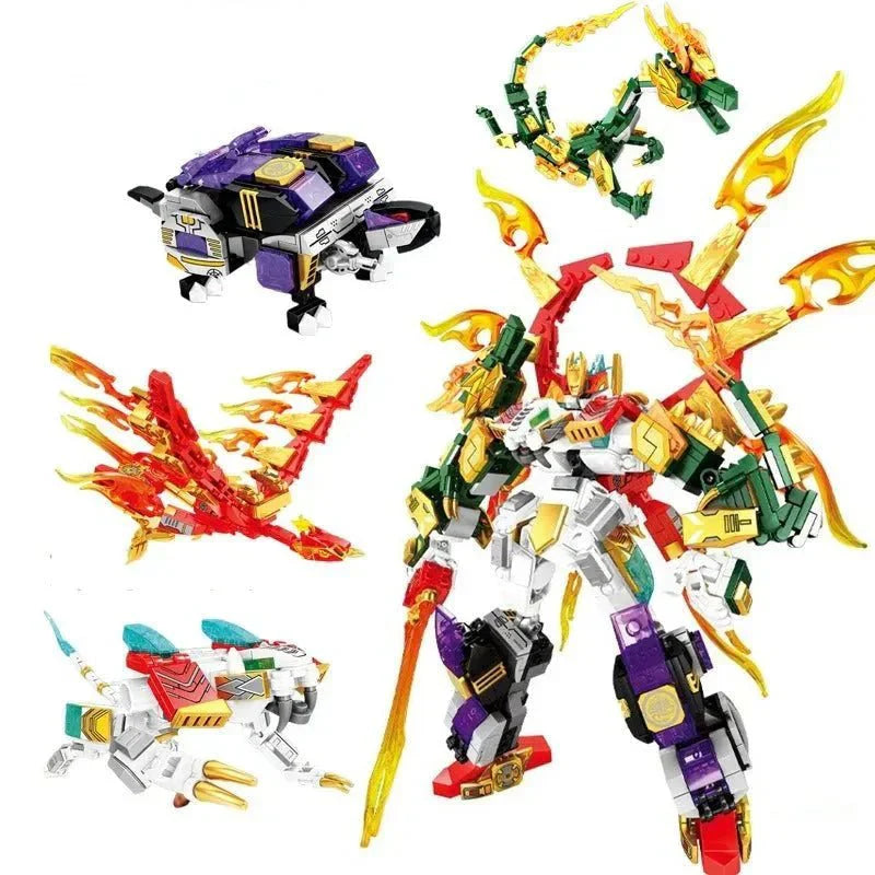 Transforming Mecha Of Steel Robot Bricks Toy | 861pcs