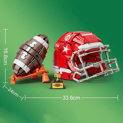 US Football Helmet and Ball | 1037pcs