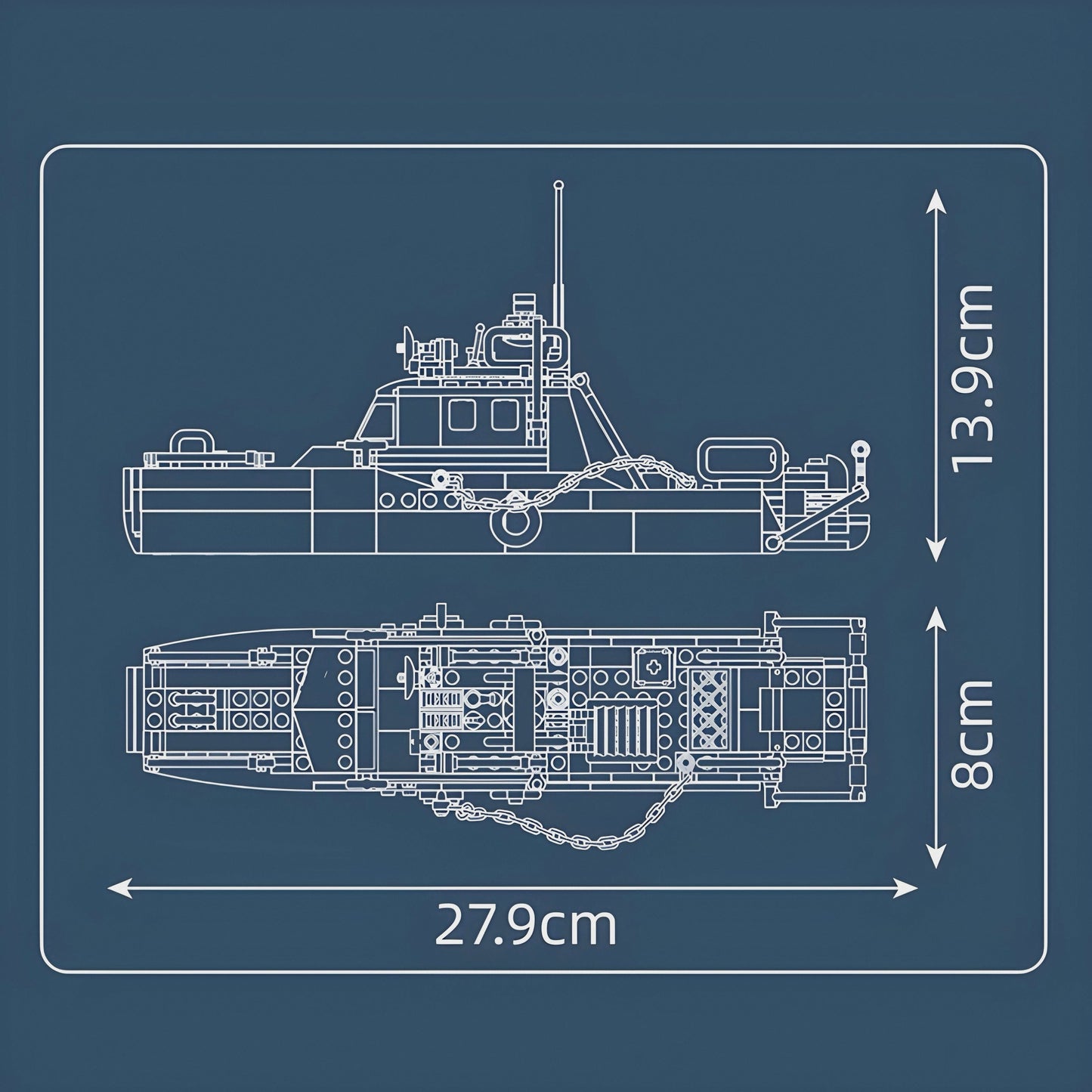 Police Boat | 416pcs