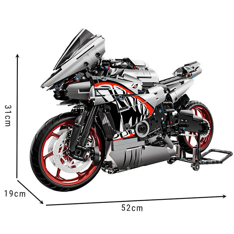 Gunmetal Shark Japanese Sportbike | 2127pcs