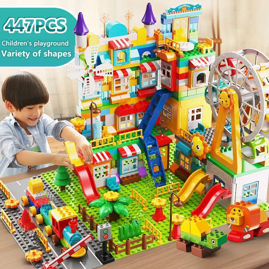 Marble Race Run Big Size Building Blocks