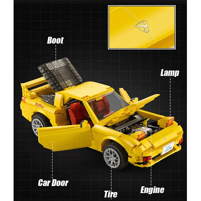 Initial D FD3S RX-7 | 1655pcs