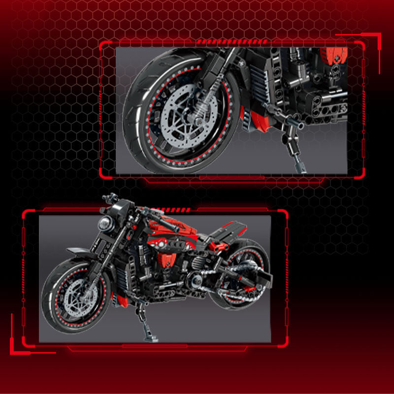 Modern Cruiser Motorcycle | 825pcs