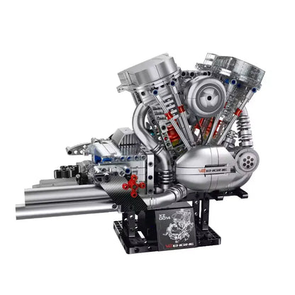 American Motorcycle V-Twin Engine Building Blocks Bike – 867 pieces – collector-grade motorcycle replica