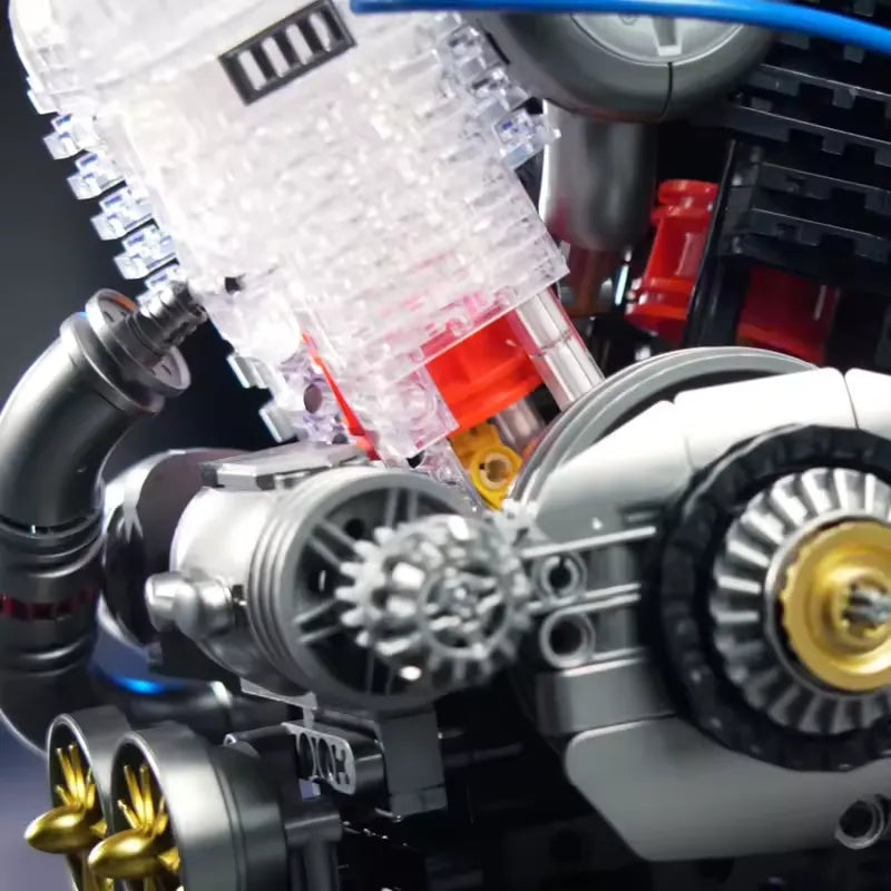 American Motorcycle V-Twin Engine | 867pcs