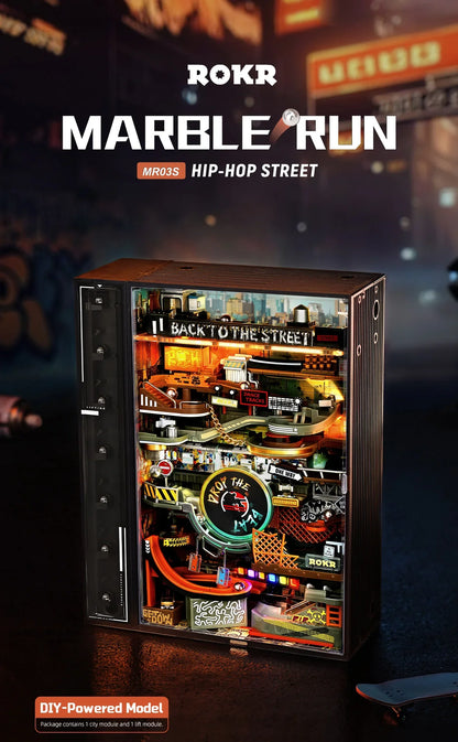 Hip-Hop Street Marble Run - Mini City Desk Decor